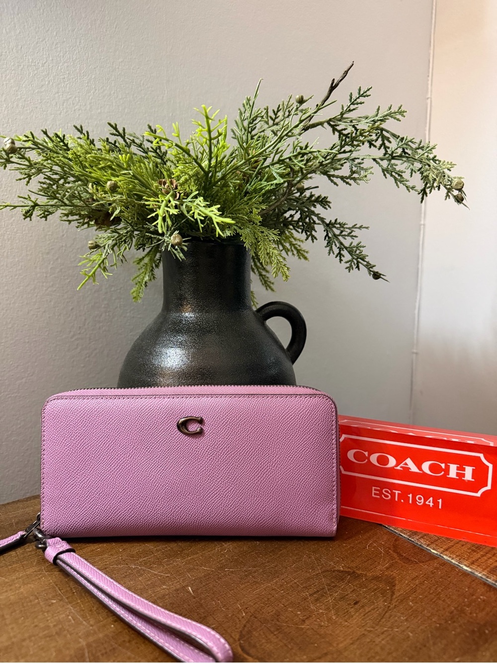 Coach Continental Pink Wristlet/Wallet